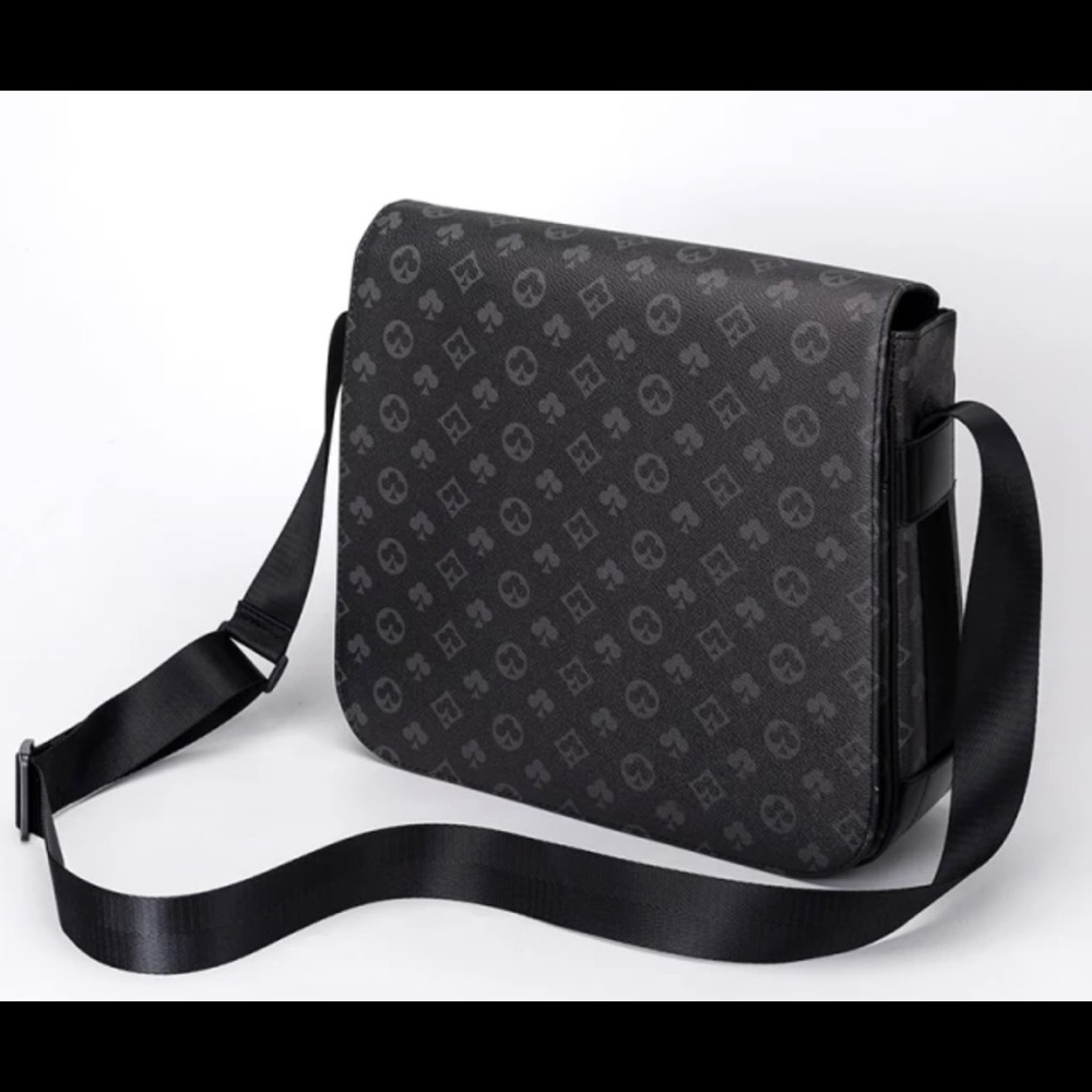 Men's Bag Casual One Shoulder Leather Luxury Designer Handbag Business